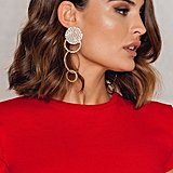 Nakd Hanging Structured Earrings