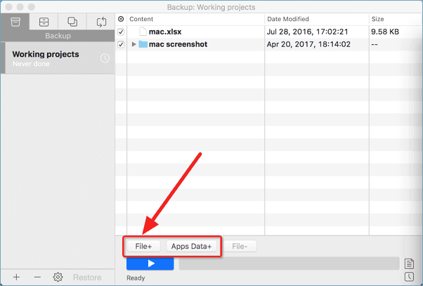 Create data backup before macOS update.