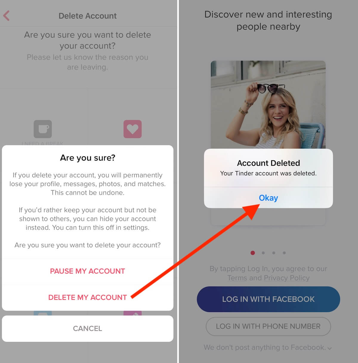 How to Permenently delete Tinder account on iOS Device Like iPhone