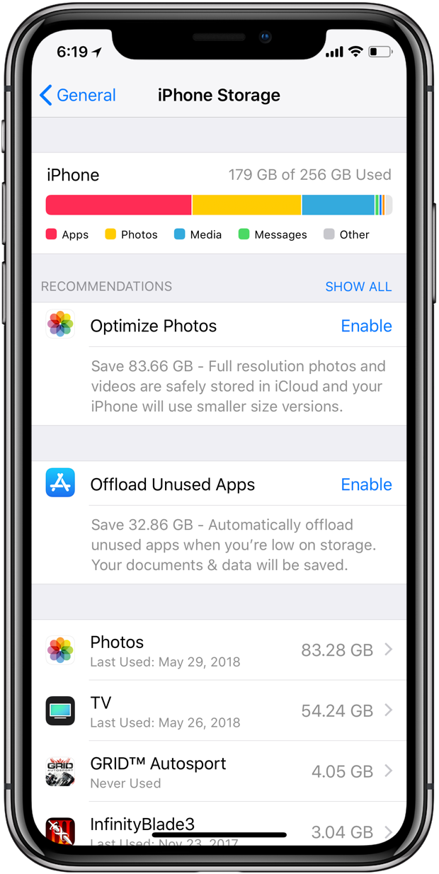 Apple Messages iCloud sync storage recommendations